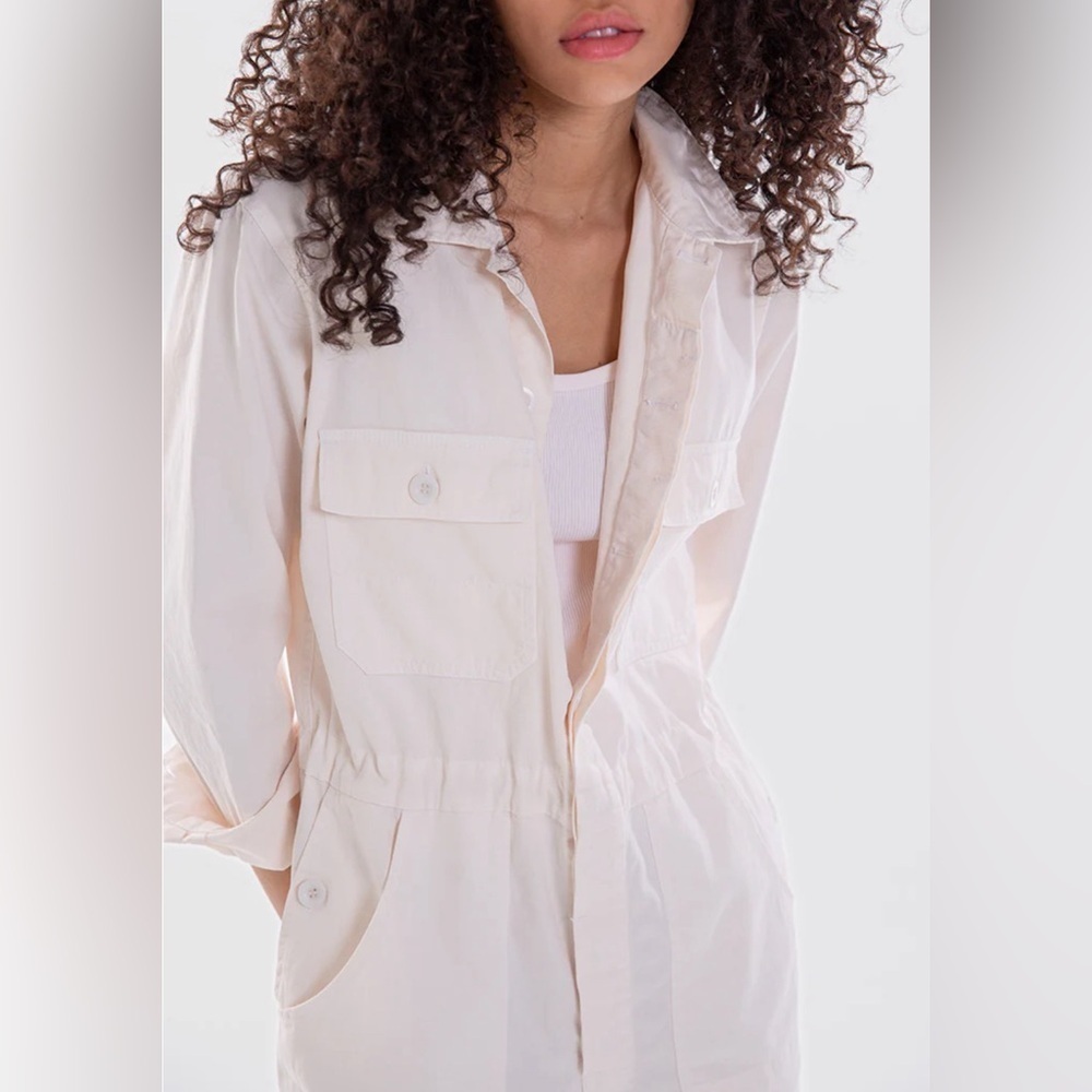 overlover twill milk jumpsuit size M overalls one piece - Picture 3 of 11